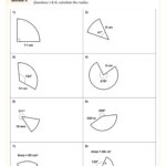 Formula For Area Of Arc Length Sectors Worksheet PDF Printable Geometry Worksheet Cazoom Math