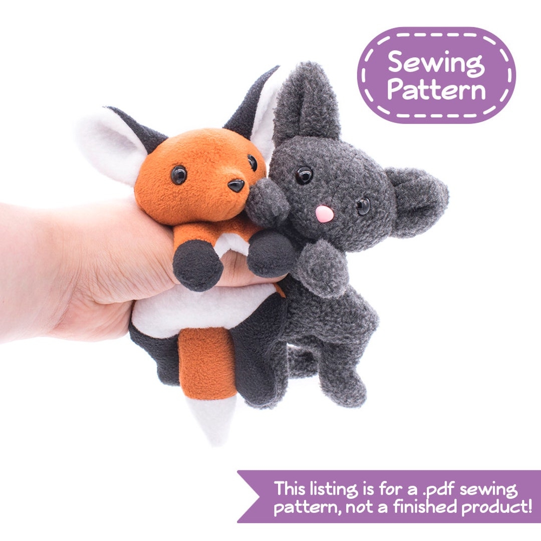 Fox And Cat Stuffed Animal Sewing Pattern PDF Digital Download No Physical Items Sent Etsy de Fox And Cat Stuffed Animal Sewing Pattern PDF Digital Download No Physical Items Sent Etsy de