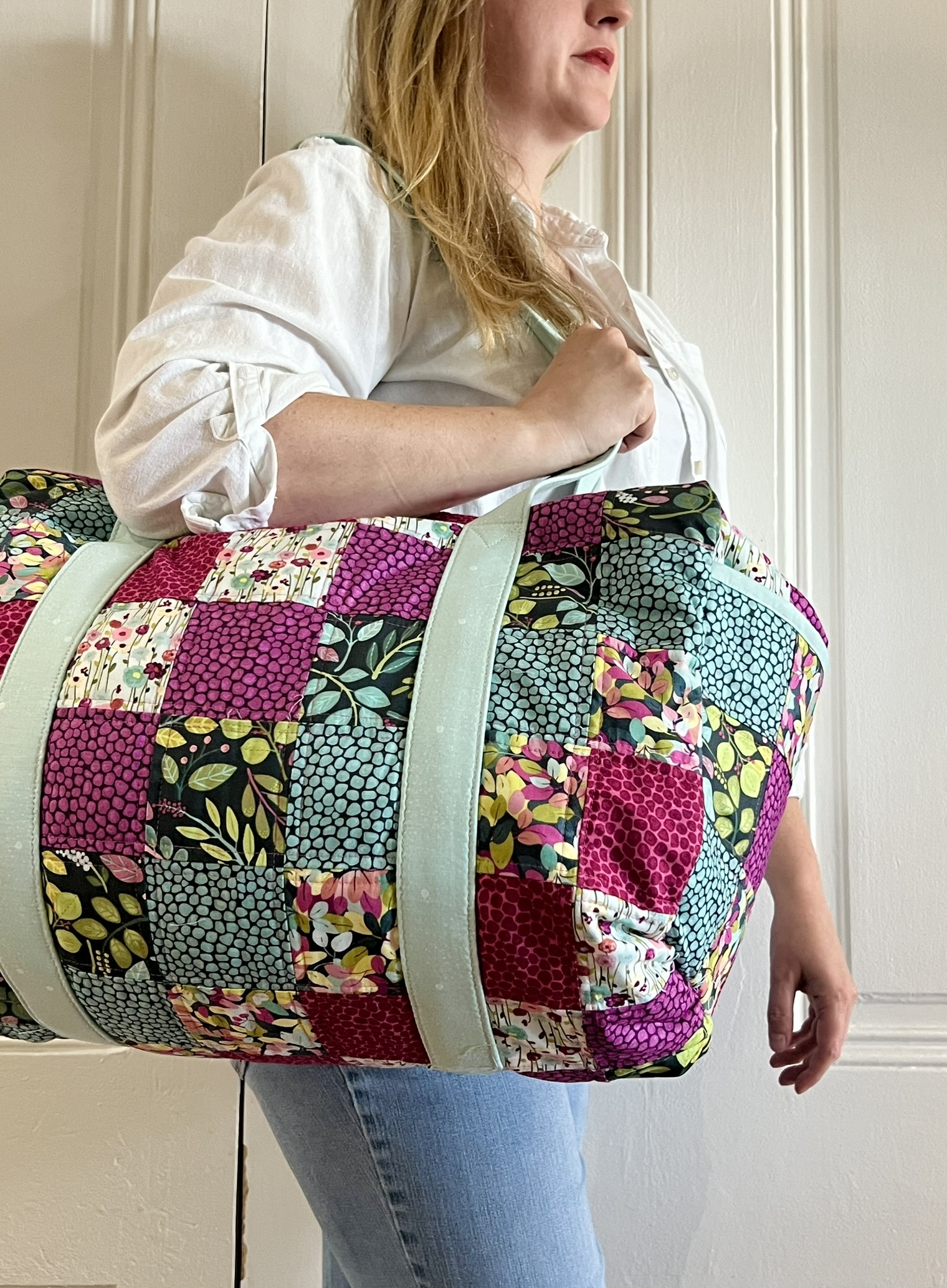 Fragrant Fields In The Patchwork Duffle Bag 