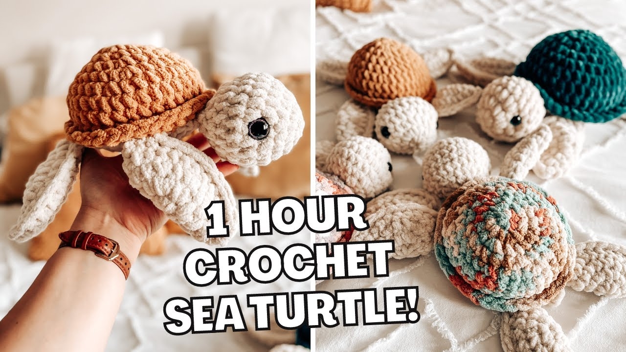 Fred The Sea Turtle Free Crochet Pattern Video Tutorial CJ Design Blog