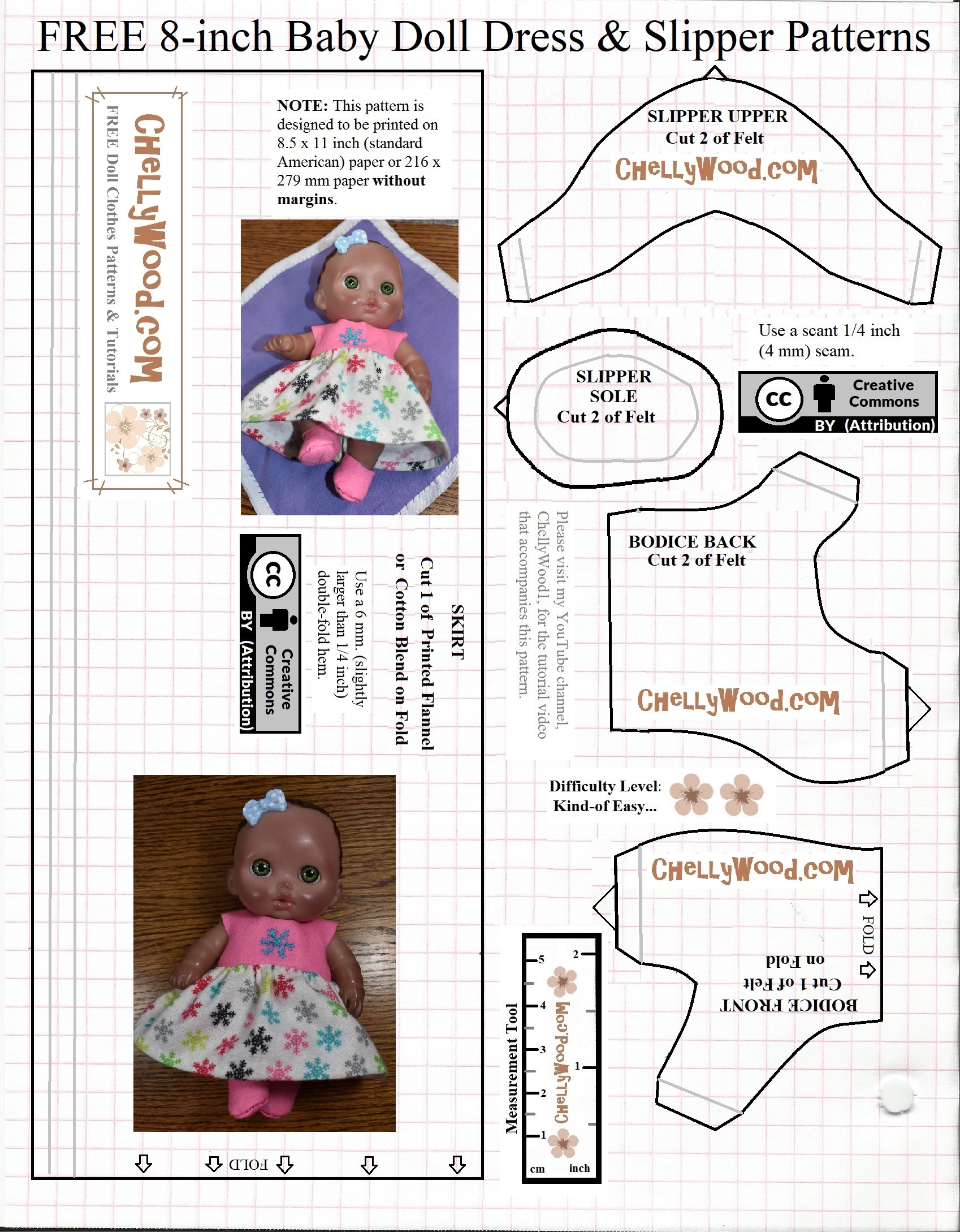 Free 8 inch Baby Doll s Dress patterns To Sew For Christmas Gifts ChellyWood Free Doll Clothes Patterns Free 8 inch Baby Doll s Dress patterns To Sew For Christmas Gifts ChellyWood Free Doll Clothes Patterns