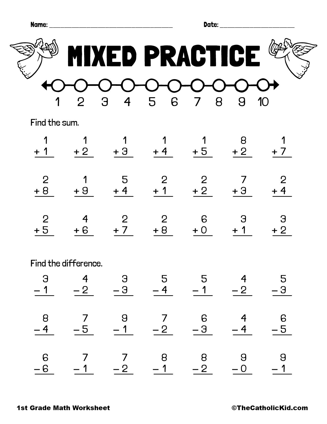 Free Addition And Subtraction Math Worksheet Free4Classrooms Worksheets Library
