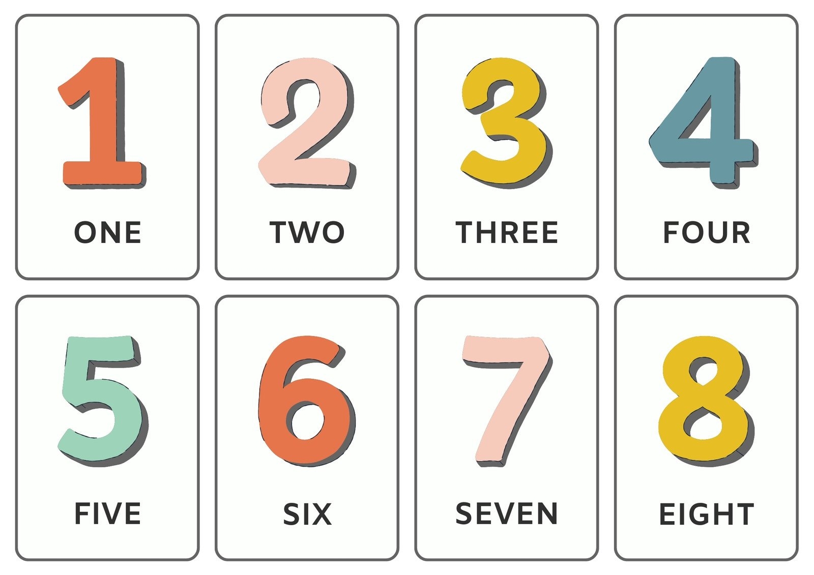 Free And Customizable Numbers Templates Free And Customizable Numbers Templates