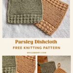 Free Beginner Dishcloth Knitting Pattern Parsley Dishcloth Whileberry Modern Knitting Patterns Classes And Tutorials