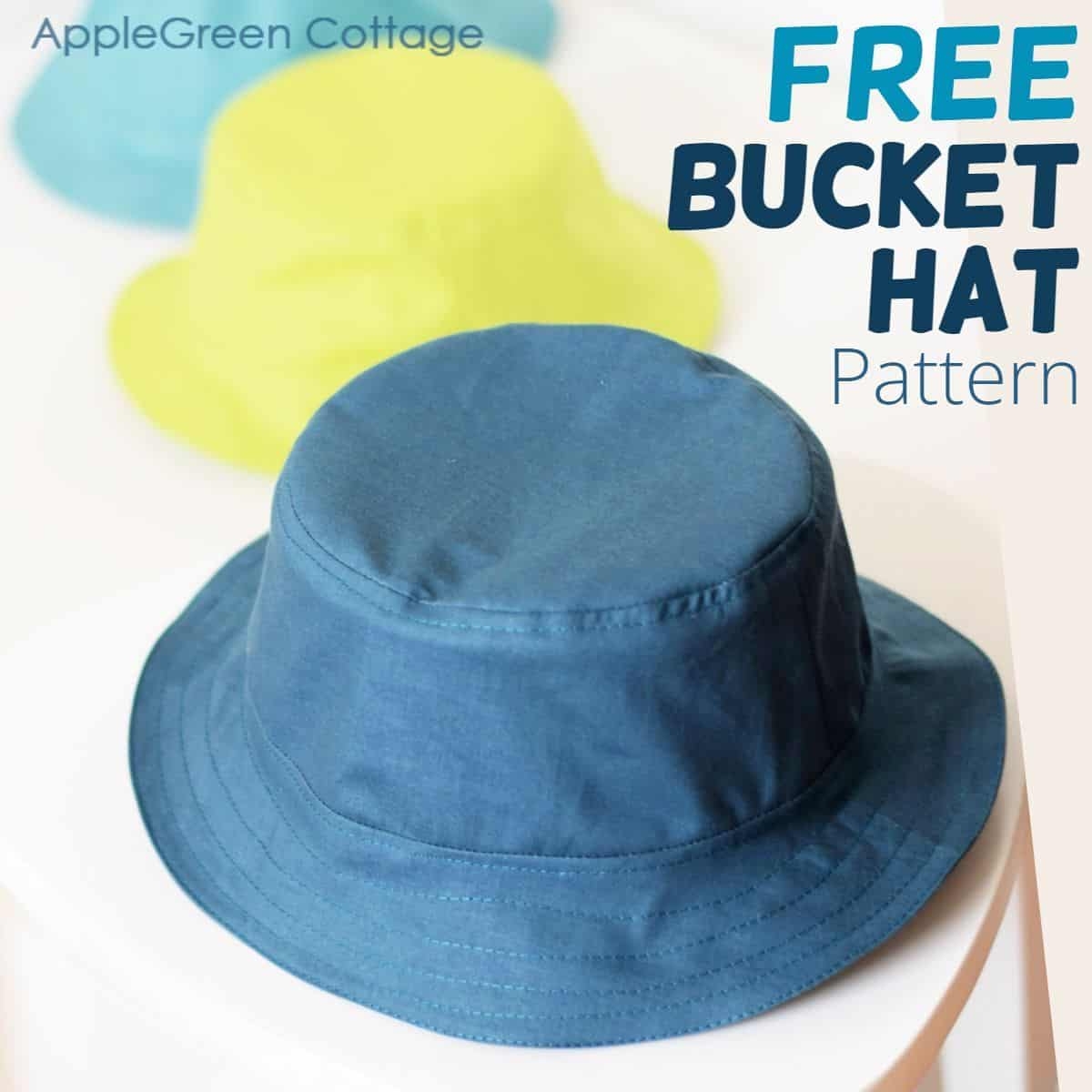 FREE Bucket Hat Pattern By AppleGreen Cottage In 5 Sizes FREE Bucket Hat Pattern By AppleGreen Cottage In 5 Sizes