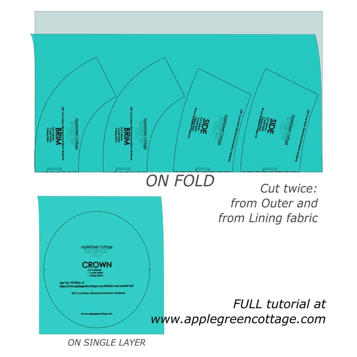 FREE Bucket Hat Pattern By AppleGreen Cottage In 5 Sizes FREE Bucket Hat Pattern By AppleGreen Cottage In 5 Sizes