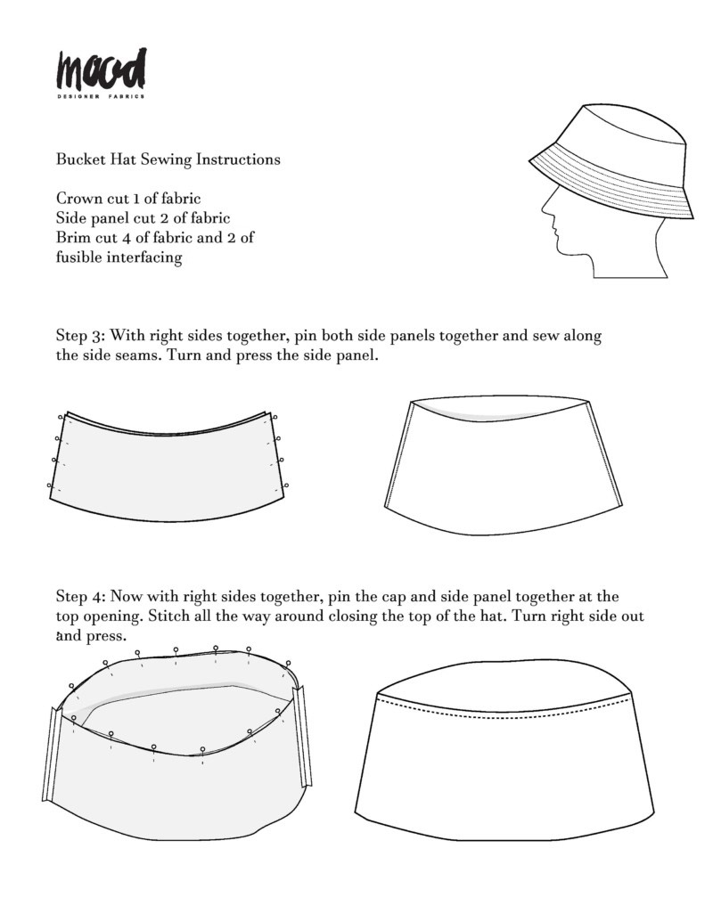 Free Bucket Hat Sewing Pattern In 8 Sizes Mood Sewciety