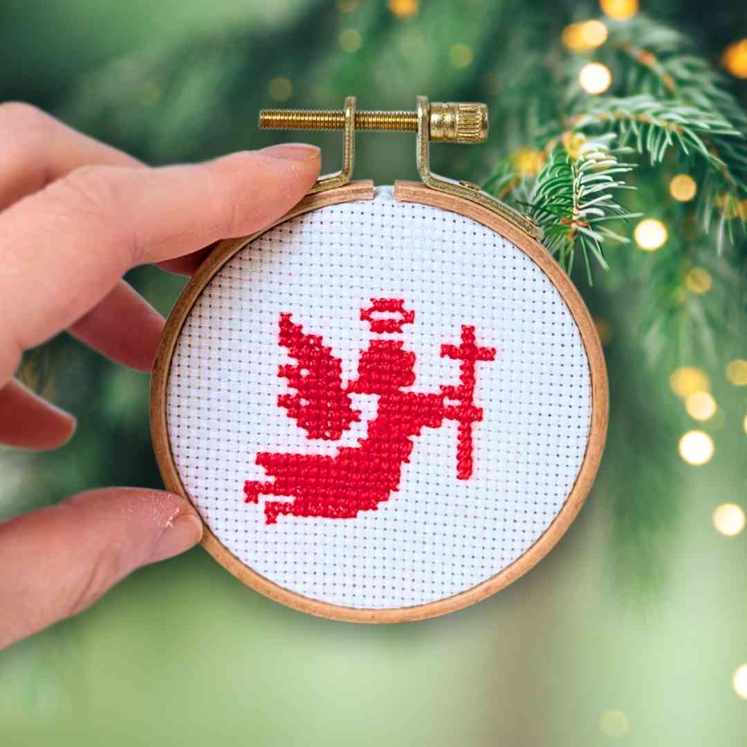 Free Christmas Angel Cross Stitch Pattern Easy Holiday Craft For All Skill Levels