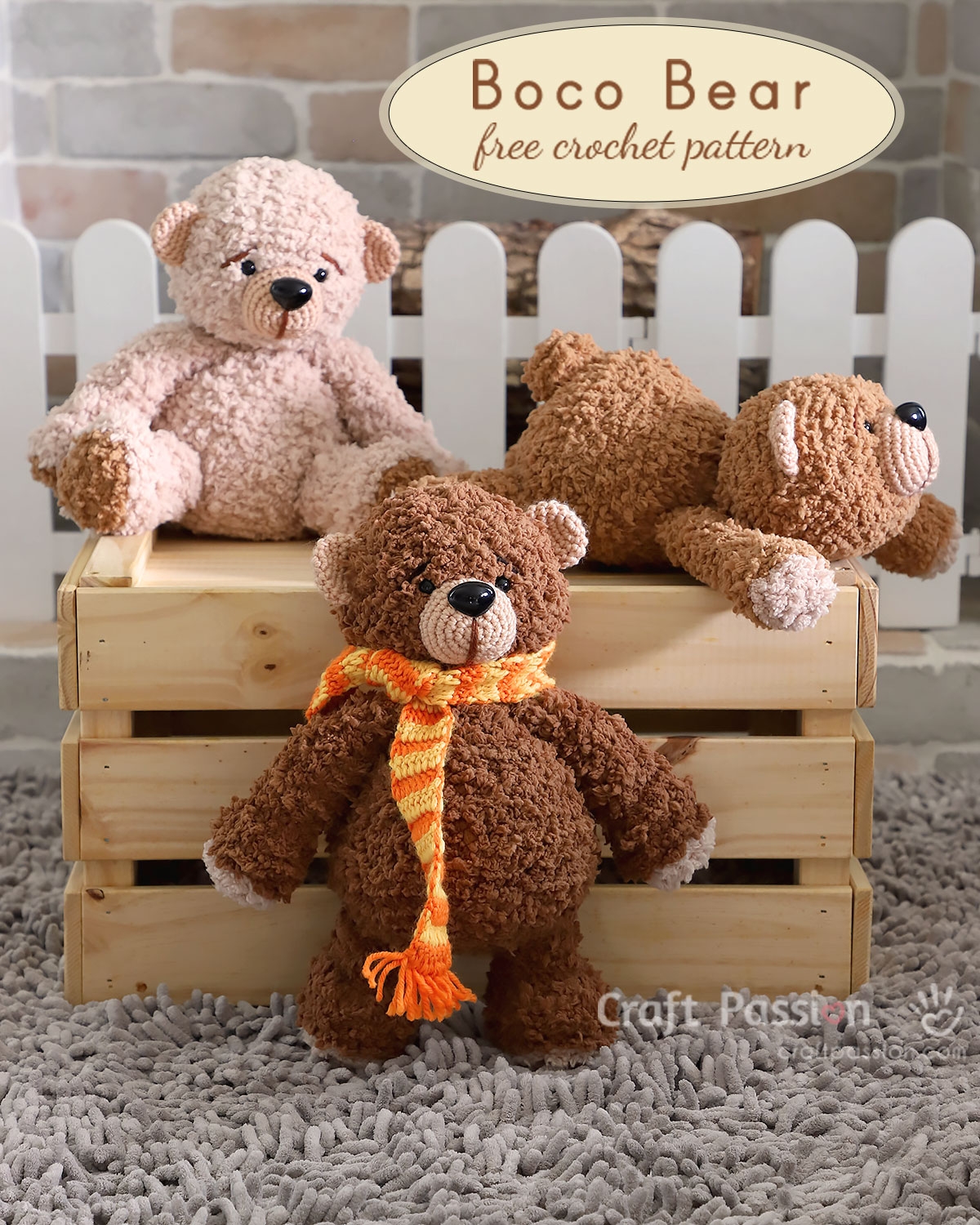 Free Crochet Amigurumi Bear Pattern Boco Craft Passion
