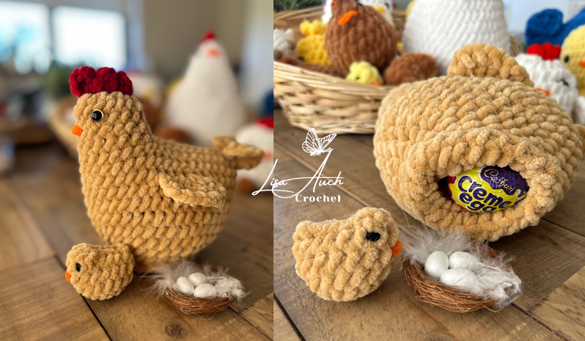 FREE Crochet Chicken Pattern EASY No SEW FREE Crochet Chicken Pattern EASY No SEW