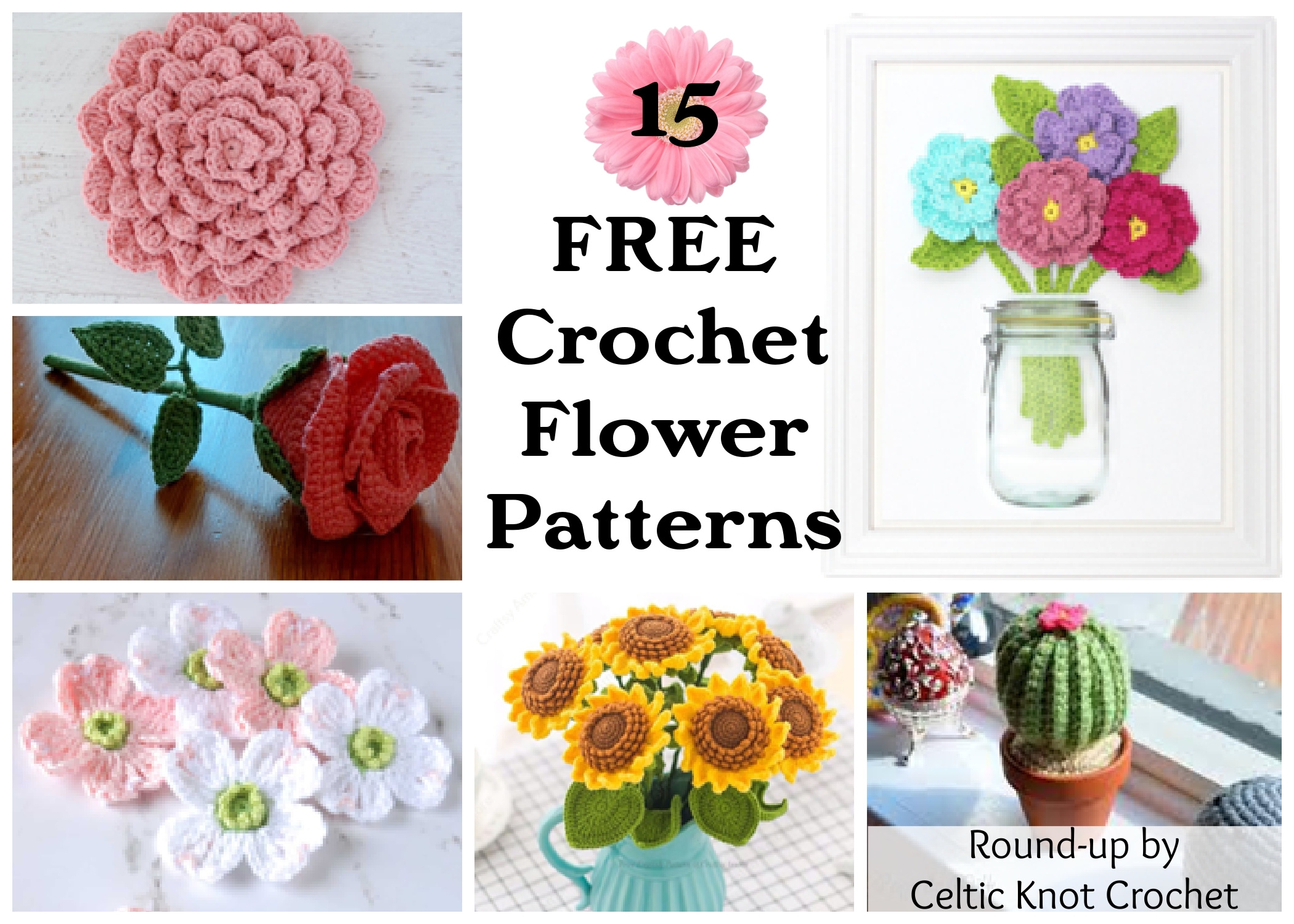 crochet flowers pattern free crochet flowers pattern free