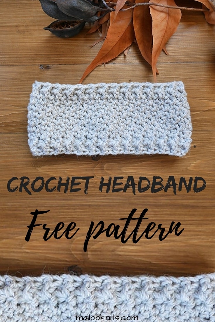 Free Crochet Headband Pattern Mallooknits Free Crochet Headband Pattern Mallooknits