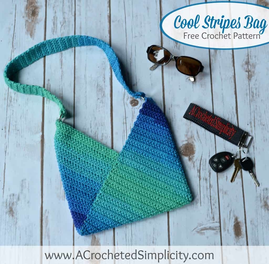 Free Crochet Pattern Cool Stripes Bag A Crocheted Simplicity