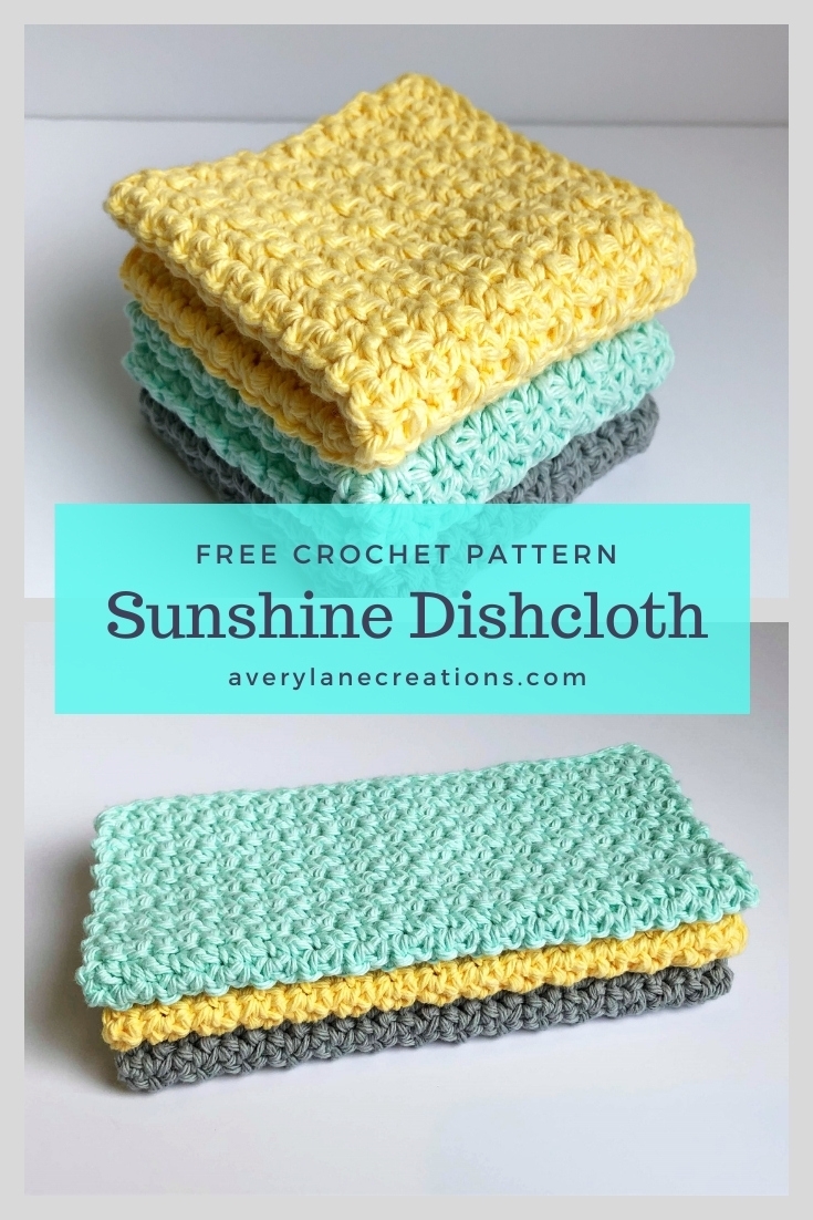 Free Crochet Pattern Sunshine Dishcloth Free Crochet Pattern Sunshine Dishcloth