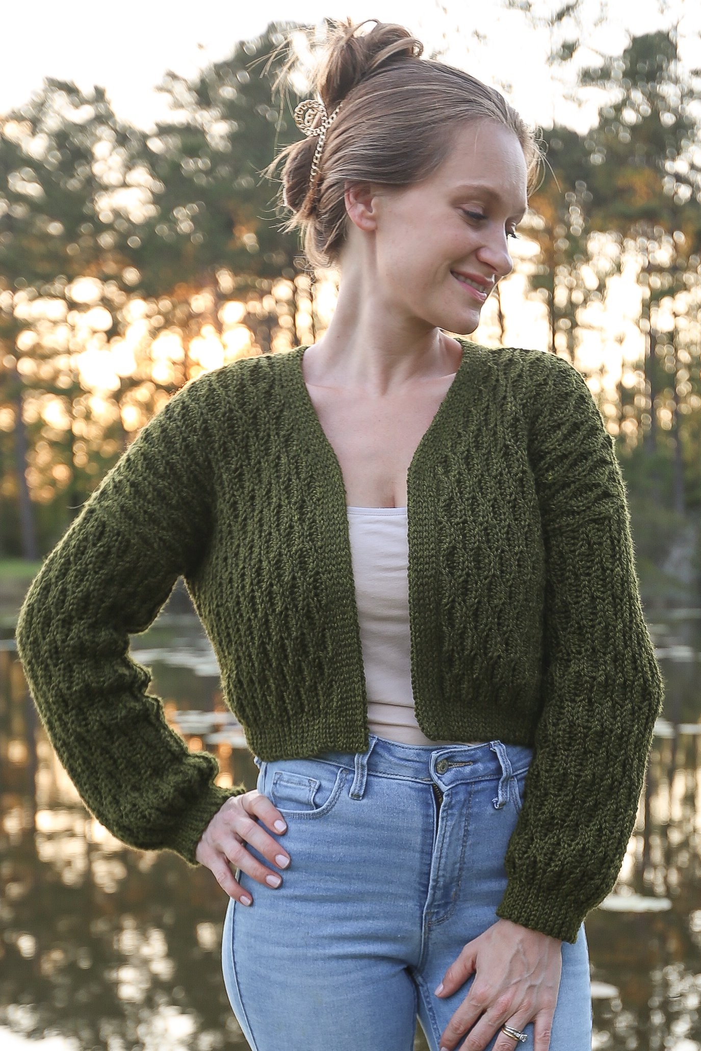 Free Cropped Crochet Cardigan Pattern Simple Slightly Oversized Life Yarn