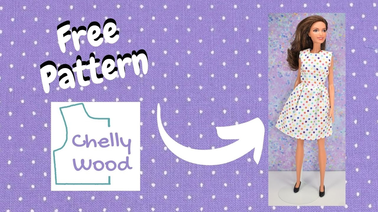 Free Doll Clothes Patterns Basic Barbie Dress Pattern YouTube