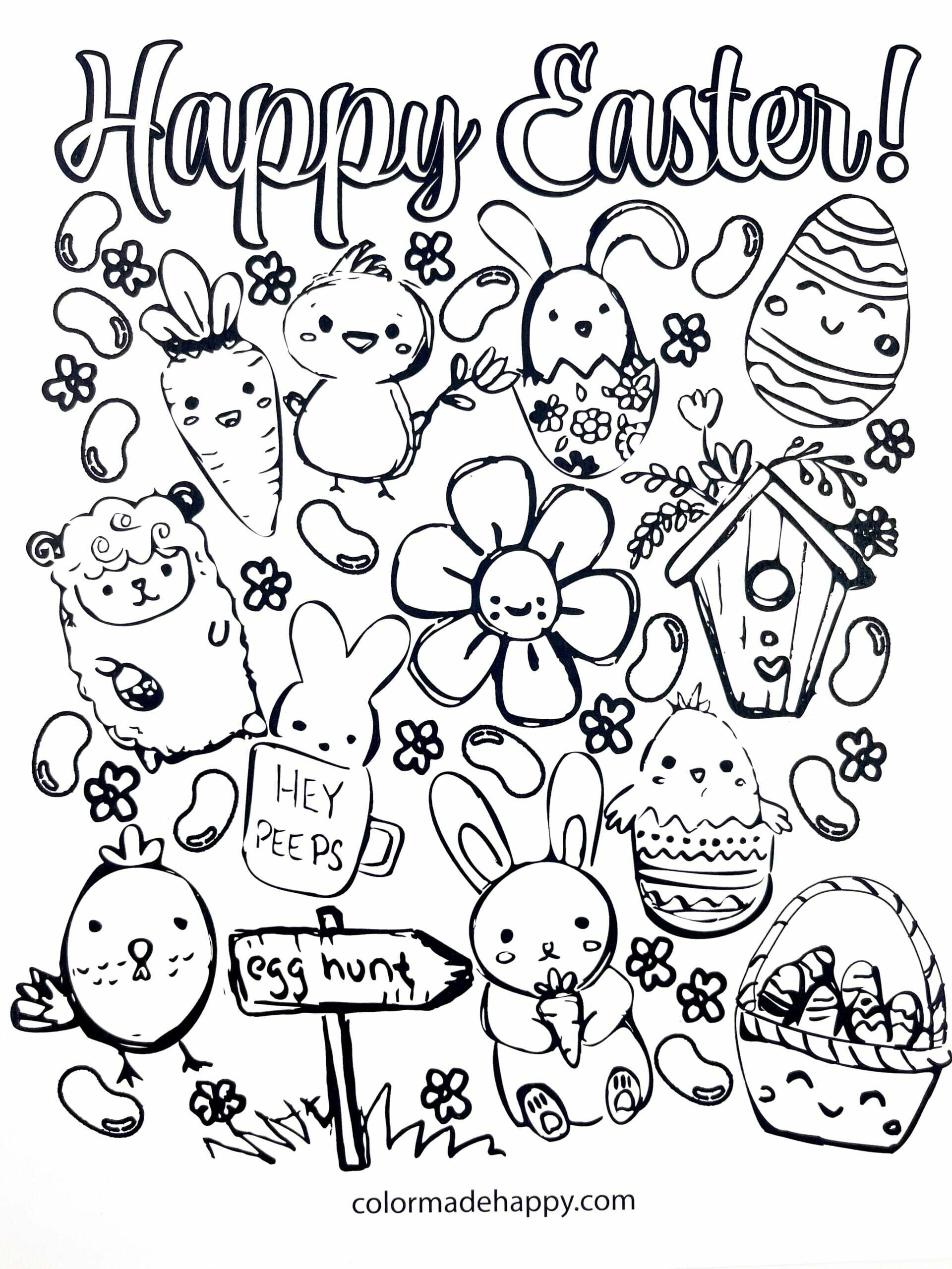 free coloring pages easter
