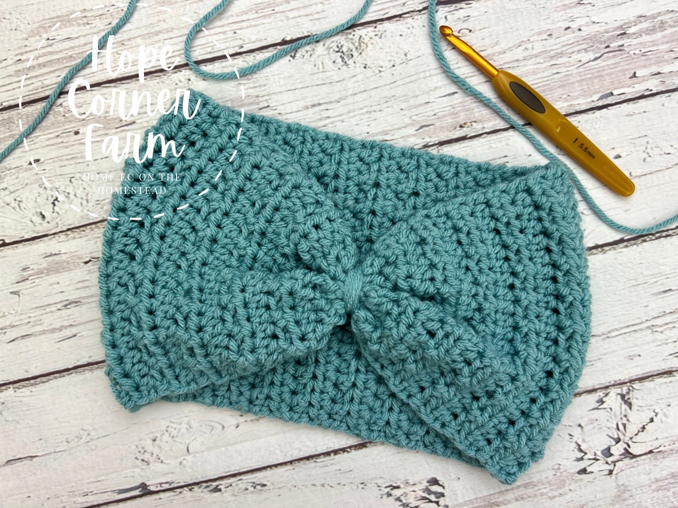 Free Easy Crochet Ear Warmer Pattern The Sweetgrass Hope Corner Farm