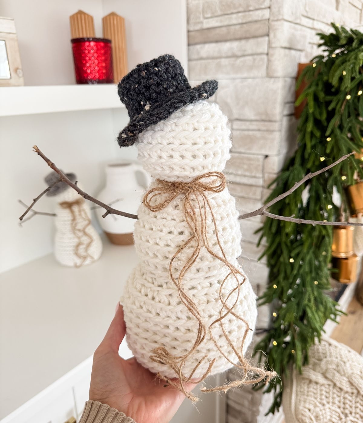 Free Easy Crochet Snowman Pattern Rustic Farmhouse Snowman MJ s Off The Hook Designs Free Easy Crochet Snowman Pattern Rustic Farmhouse Snowman MJ s Off The Hook Designs