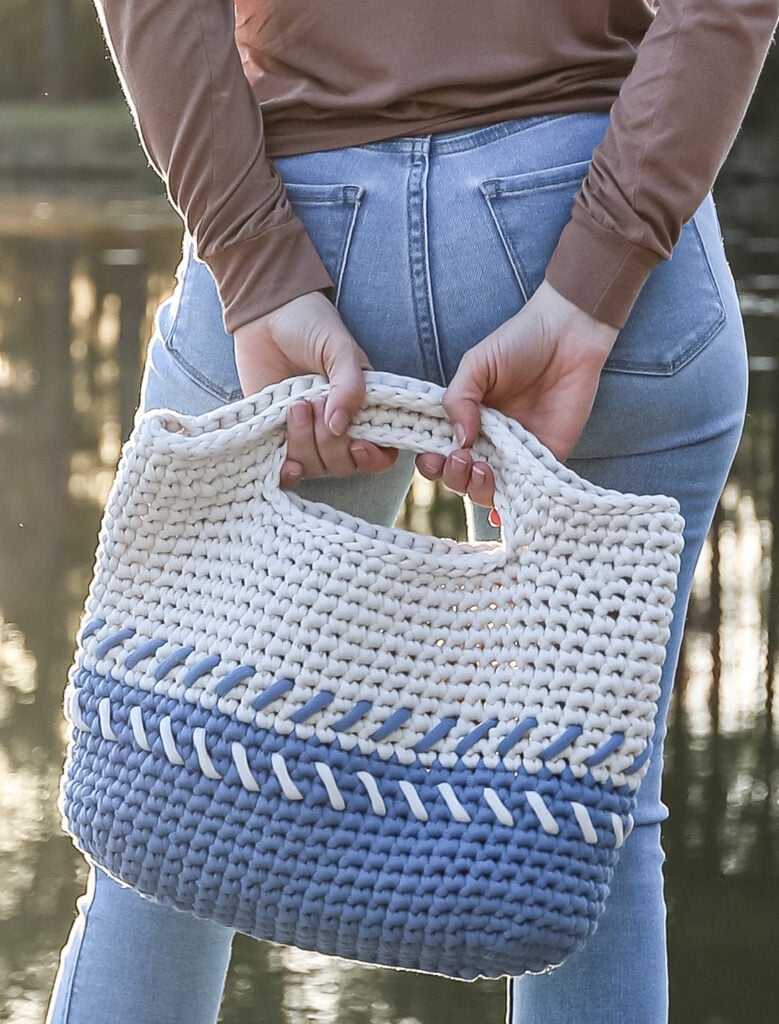 Free Easy Simple Crochet Tote Bag Beginner Purse Pattern Free Easy Simple Crochet Tote Bag Beginner Purse Pattern