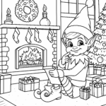 Free Elf Coloring Pages