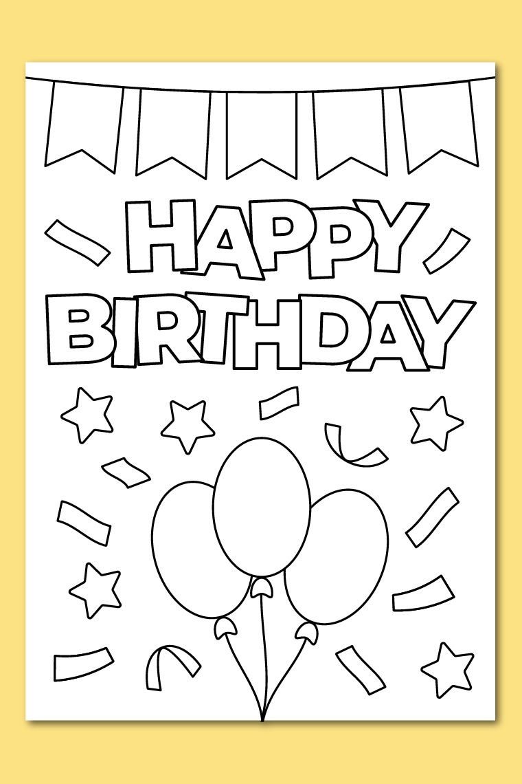 Free Happy Birthday Coloring Pages For Kids Worksheets Library Free Happy Birthday Coloring Pages For Kids Worksheets Library