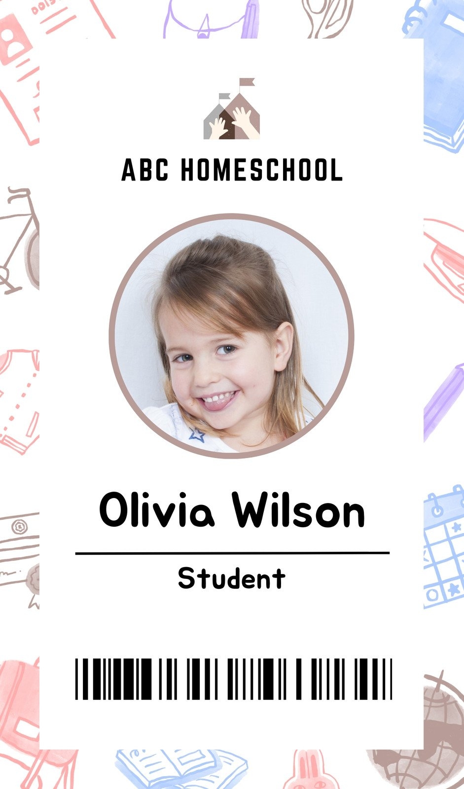 Free Homeschool ID Card Templates To Edit And Print Canva