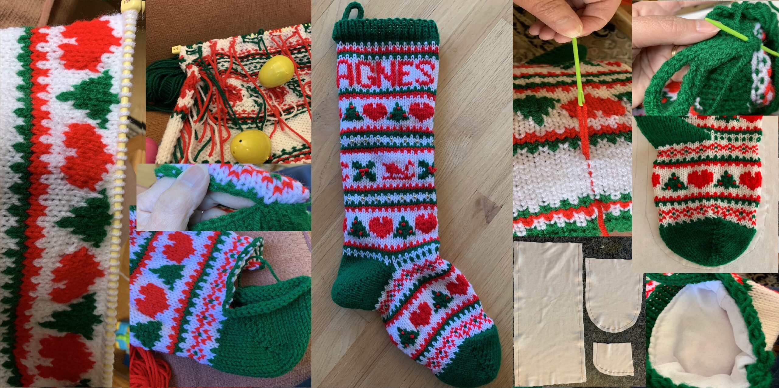 Free Knitted Christmas Stocking Pattern With Lining Freese Works Free Knitted Christmas Stocking Pattern With Lining Freese Works