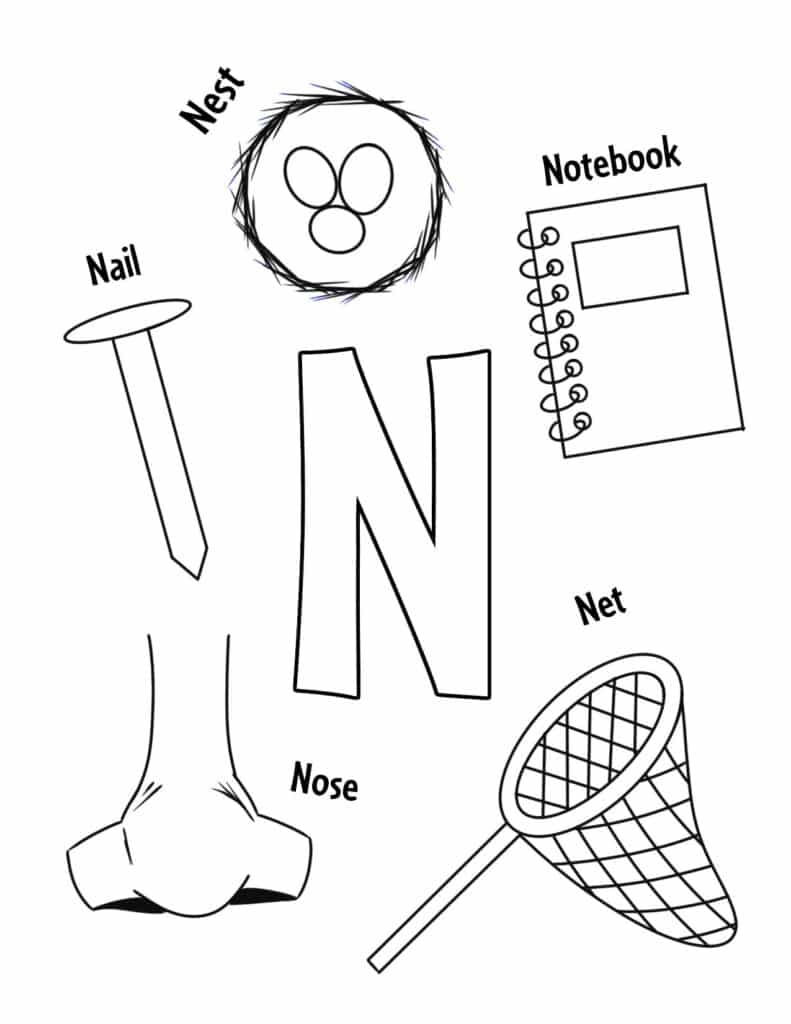 Free Letter N Worksheets For Preschool The Hollydog Blog Worksheets Library