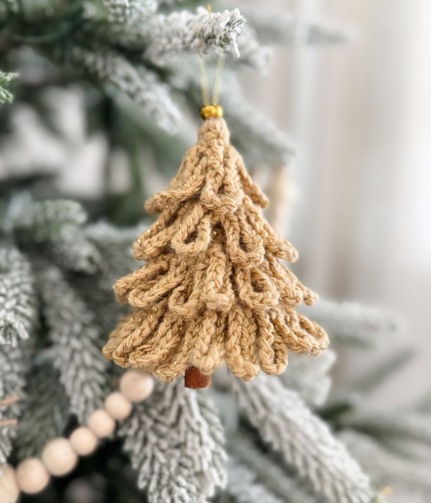 Free Loopy Tree Ornament Pattern Easy Crochet Ideas MJ s Off The Hook Designs