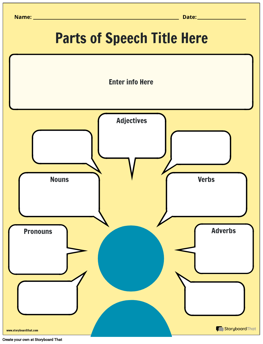parts of speech worksheet