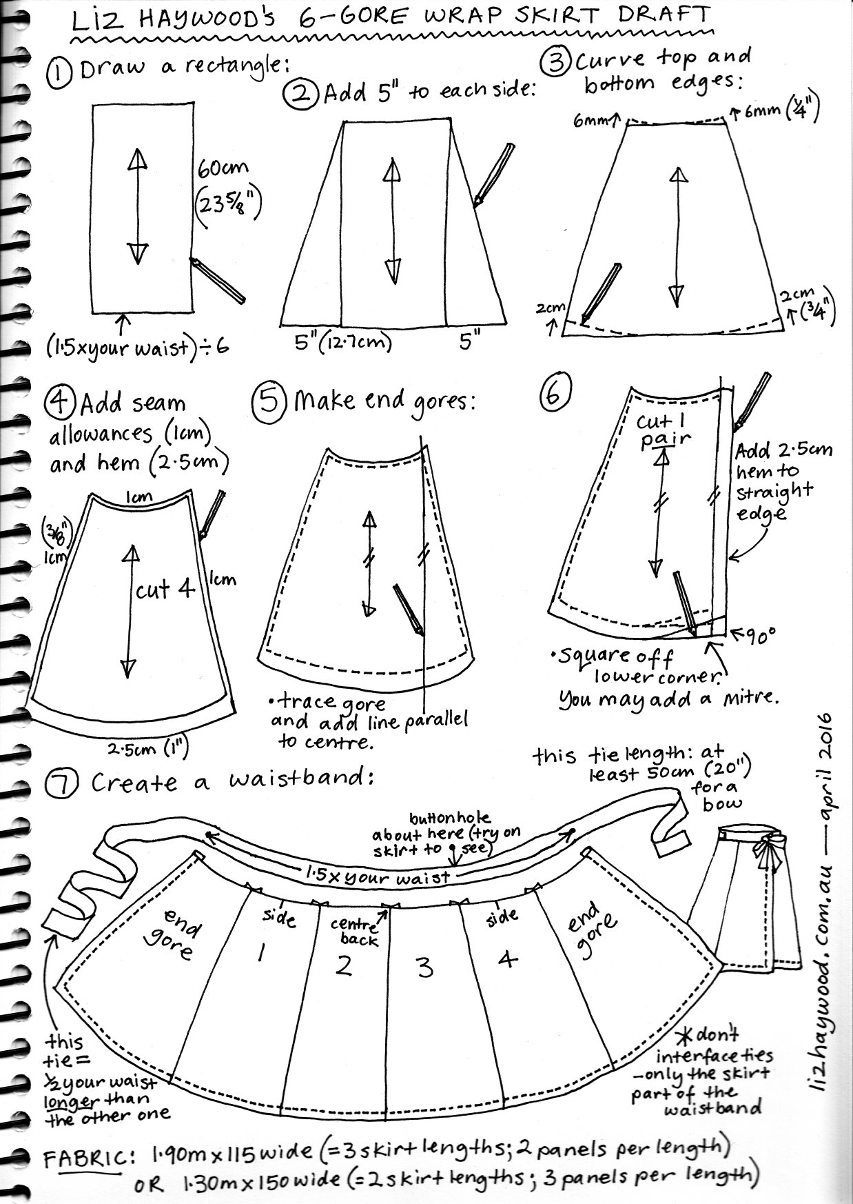 Free Pattern Wraparound Skirt The Craft Of Clothes