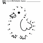 Free Preschool Chick Connect The Dots Worksheet Worksheets Library