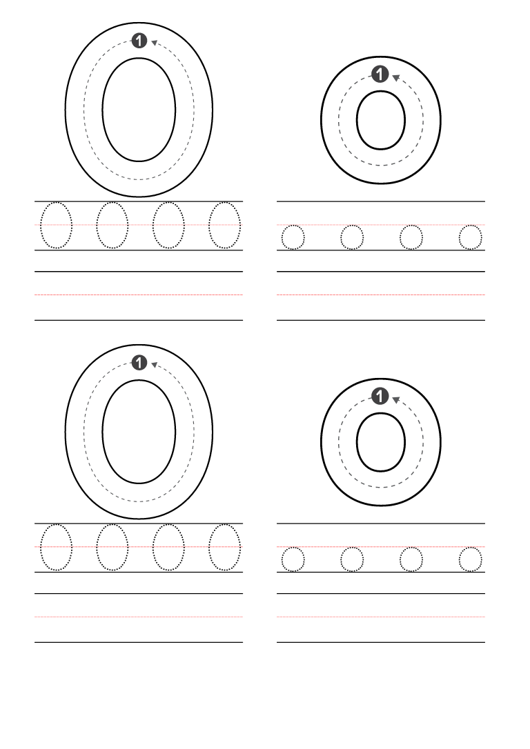 worksheets for the letter o
