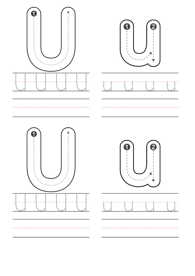 Free Preschool Letter U Worksheets Printable PDF