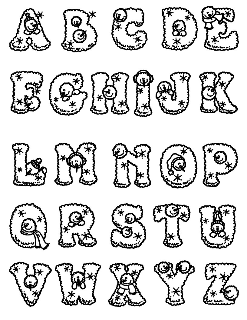 free abc coloring pages