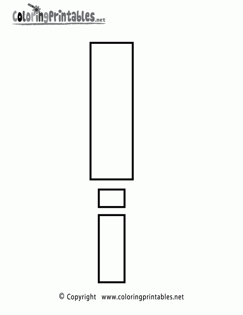 letter i coloring page