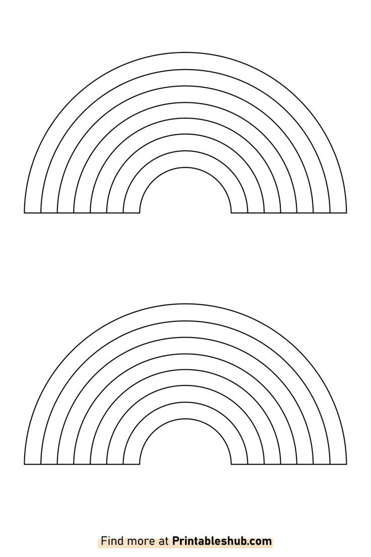 coloring pictures of rainbows