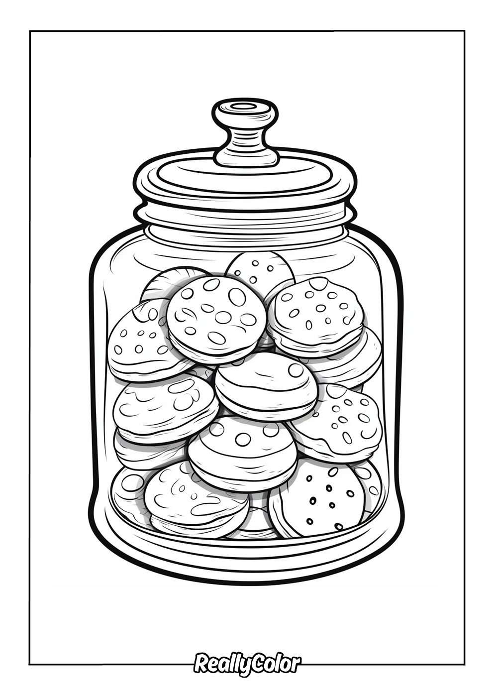 Free Printable Cookie Coloring Pages