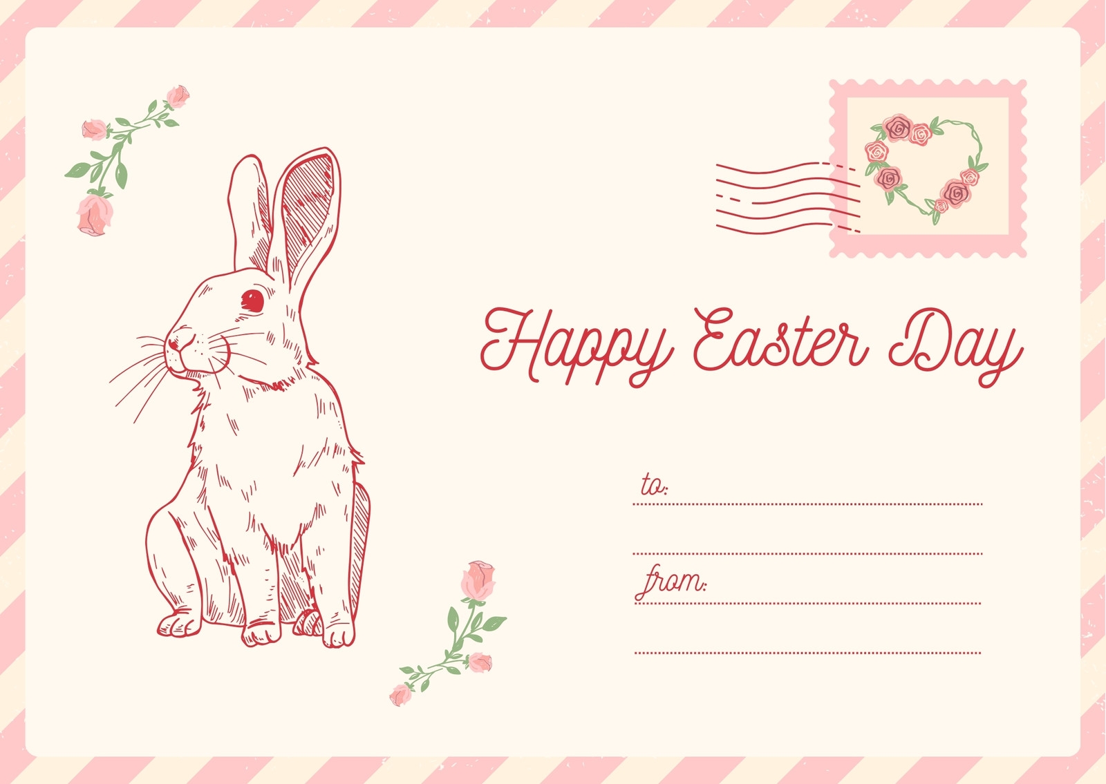Free Printable Customizable Easter Card Templates Canva Free Printable Customizable Easter Card Templates Canva