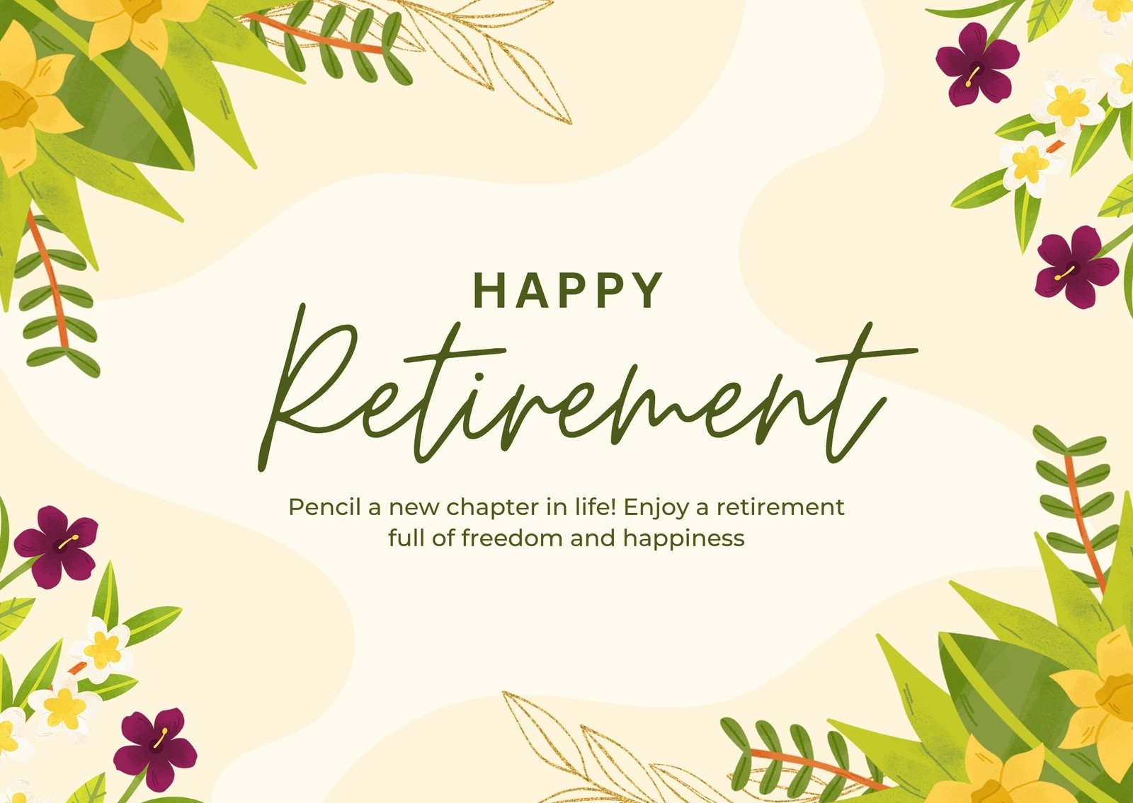 Free Printable Customizable Retirement Card Templates Canva Worksheets Library