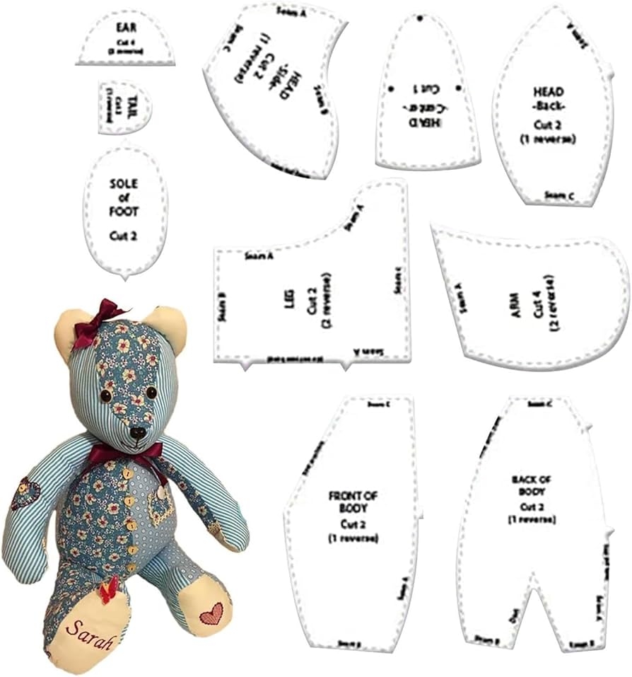 Free Printable Diy Memory Bear Pattern Sewing Templates Memory Bear Sewing Pattern Teddy Bear Patterns Free Printable Diy Memory Bear Pattern Sewing Templates Memory Bear Sewing Pattern Teddy Bear Patterns