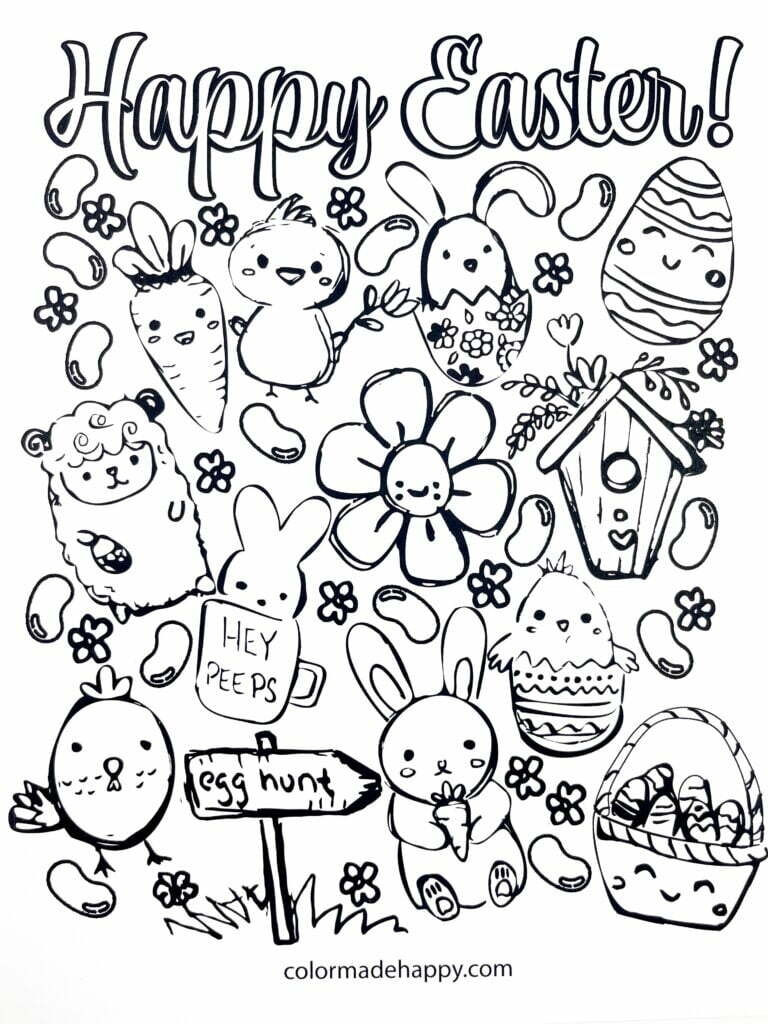 cute easter coloring pages cute easter coloring pages