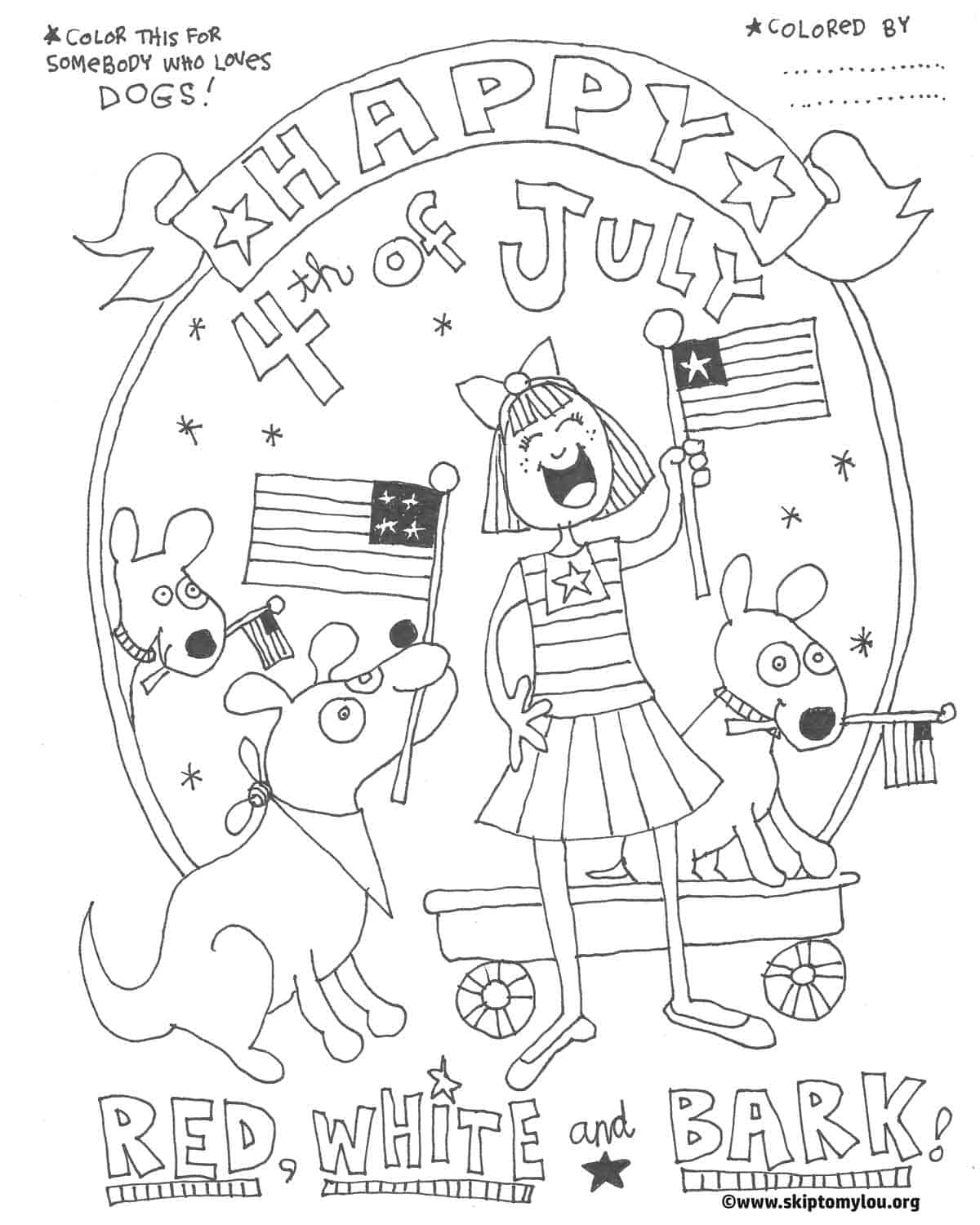 4th of july printable coloring pages