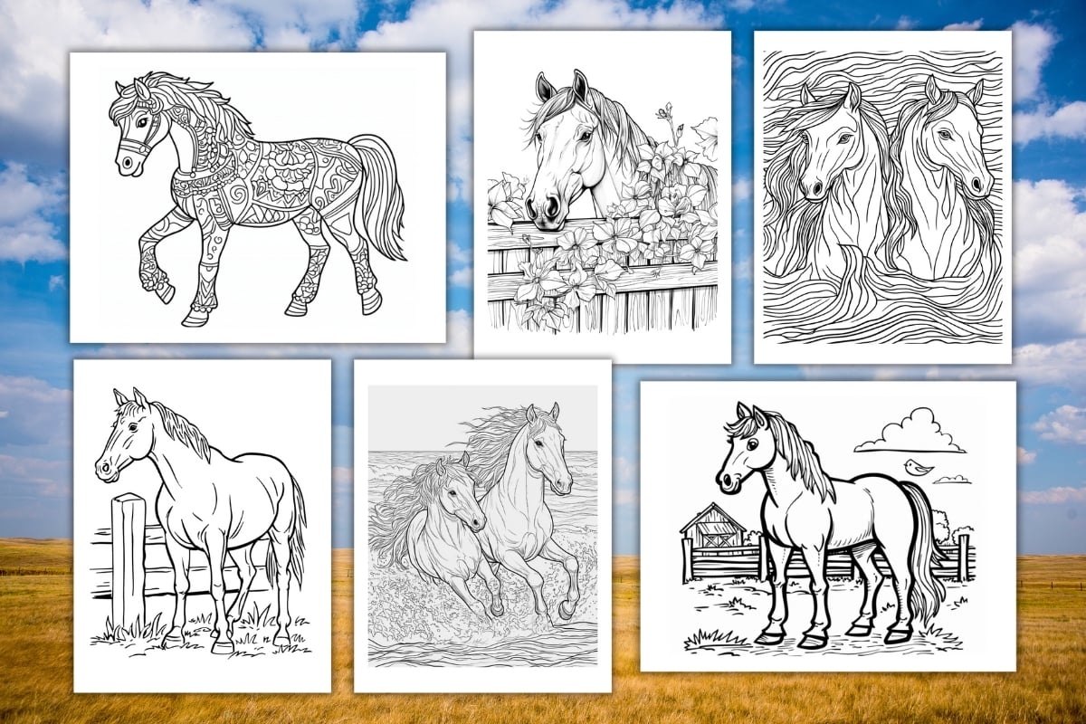 horse printable coloring pages horse printable coloring pages