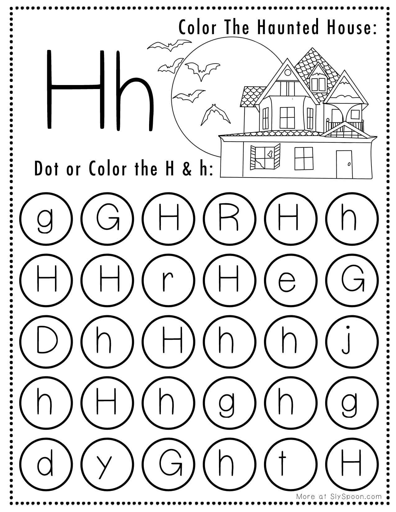 Free Printable Letter H Worksheets Sly Spoon Free Printable Letter H Worksheets Sly Spoon