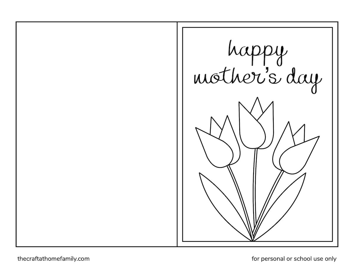 Free Printable Mother s Day Coloring Cards The Craft at Home Family Free Printable Mother s Day Coloring Cards The Craft at Home Family