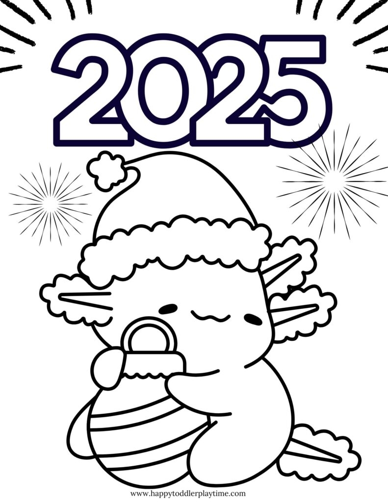FREE Printable New Year s Eve Coloring Pages Happy Toddler Playtime