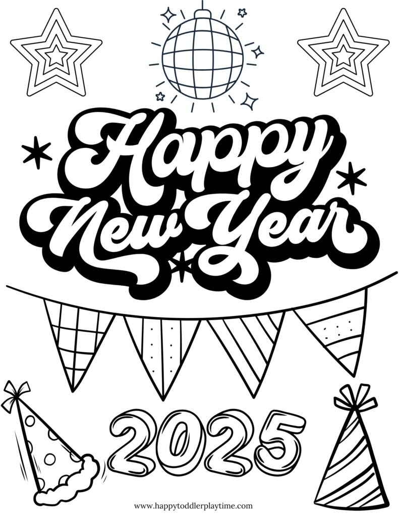 FREE Printable New Year s Eve Coloring Pages Happy Toddler Playtime FREE Printable New Year s Eve Coloring Pages Happy Toddler Playtime