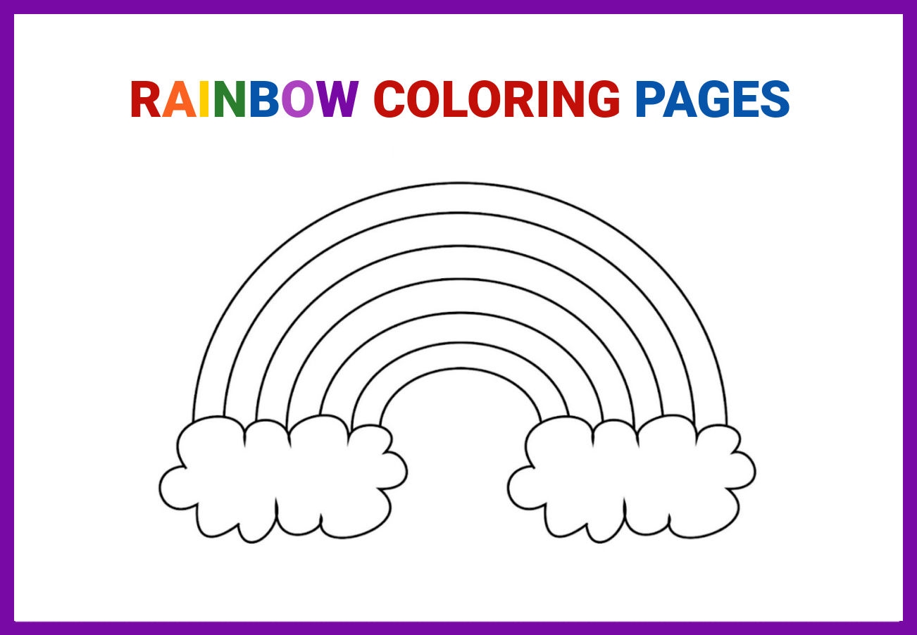 Free Printable Rainbow Coloring Pages What Mommy Does
